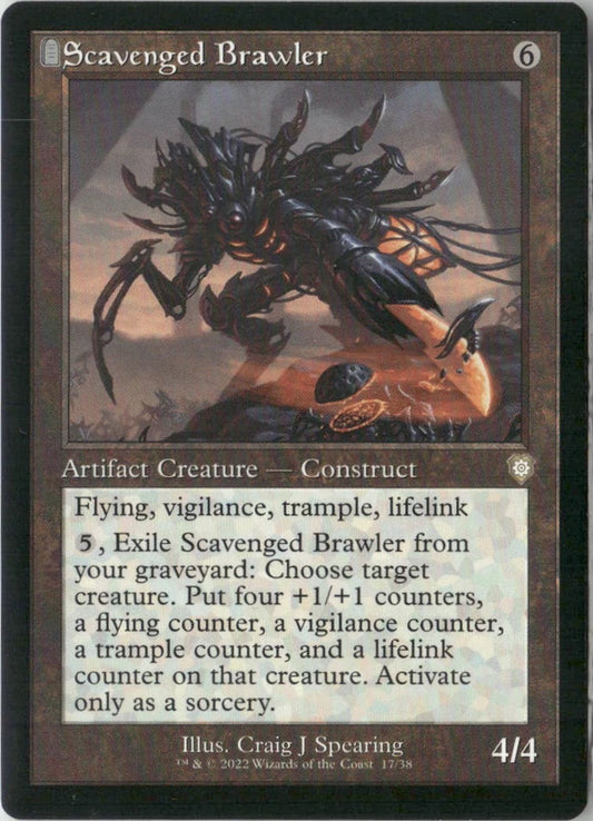 Scan Image | Scavenged Brawler (Retro Frame) - Commander: The Brothers' War | [C2F4914B]