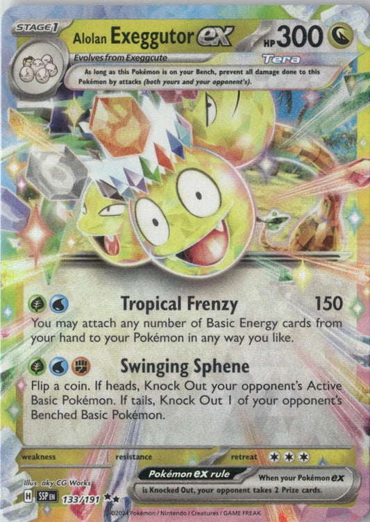 Alolan Exeggutor ex - 133/191 - SV08: Surging Sparks