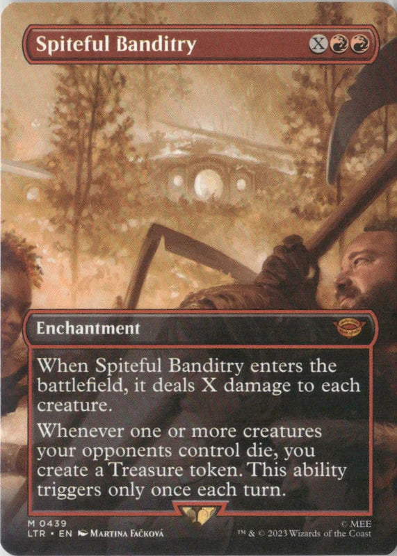 Scan Image | Spiteful Banditry (Borderless) - Universes Beyond: The Lord of the Rings: Tales of Middle-earth | [D069D76E]