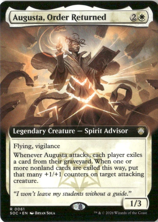 Augusta, Order Returned (Extended Art) - Commander: Secrets of Strixhaven