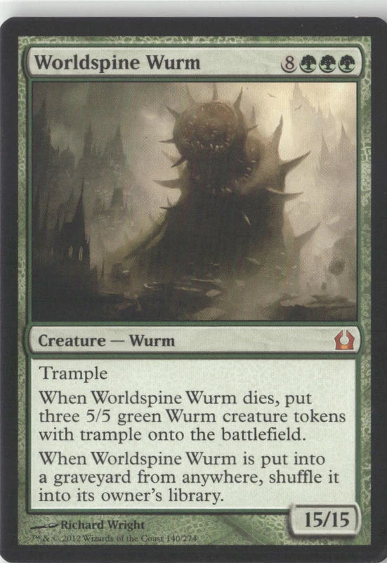 Scan Image | Worldspine Wurm - Return to Ravnica | [2A30FB30]