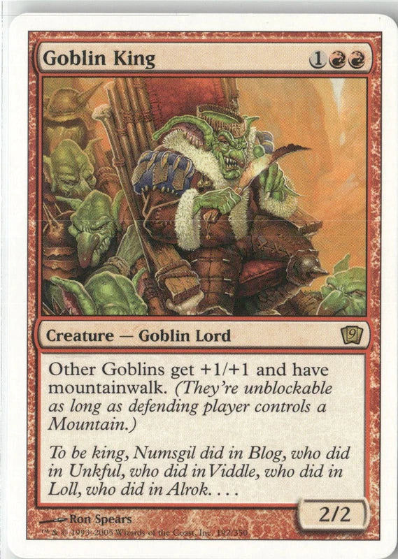 Scan Image | Goblin King - 9th Edition | [FDE54A36]