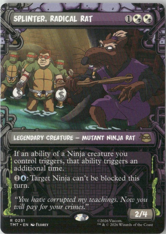 Scan Image | Splinter, Radical Rat (Showcase) - Teenage Mutant Ninja Turtles | [4E93DC17]