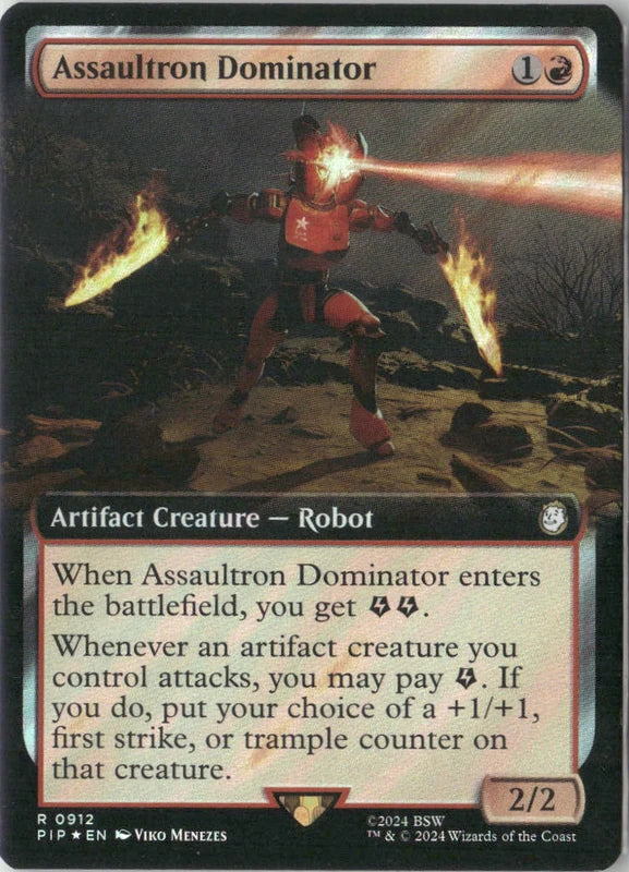 Scan Image | Assaultron Dominator (Surge Foil) - Universes Beyond: Fallout | [413D33E9]