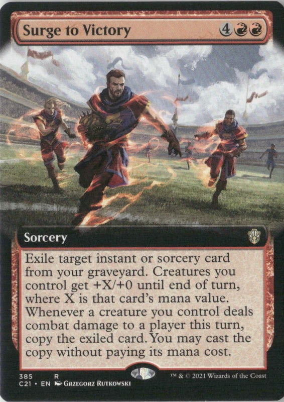Scan Image | Surge to Victory (Extended Art) - Commander 2021 | [CC6DD26E]