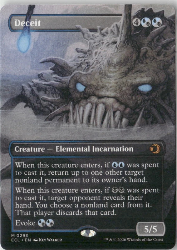 Scan Image | Deceit (Borderless) - Lorwyn Eclipsed | [13FD343E]