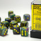 Chessex D6 Festive 16mm d6 Rio/yellow Dice Block (12 dice)