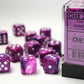 Chessex D6 Festive 16mm d6 Violet/white Dice Block (12 dice)