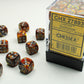 Chessex D6 Lustrous 12mm d6 Gold/silver Dice Block (36 dice)