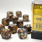 Chessex D6 Lustrous 16mm d6 Gold/silver Dice Block (12 dice)