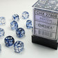 Chessex D6 Nebula 12mm d6 Black/white Dice Block (36 dice)