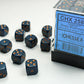 Chessex D6 Opaque 12mm d6 Dusty Blue/copper Dice Block (36 dice)