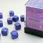 Chessex D6 Speckled 12mm d6 Silver Tetra Dice Block (36 dice)