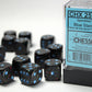 Chessex D6 Speckled 16mm d6 Blue Stars Dice Block (12 dice)