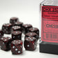 Chessex D6 Speckled 16mm d6 Silver Volcano Dice Block (12 dice)