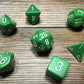 Chessex D7-Die Set  Opaque Polyhedral Green/white 7-Die Set
