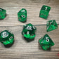 Chessex D7-Die Set Translucent Polyhedral Green/white