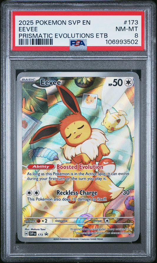 2025 Pokemon Svp En-Sv Black Star Promo 173 Eevee Prismatic Evolutions Etb