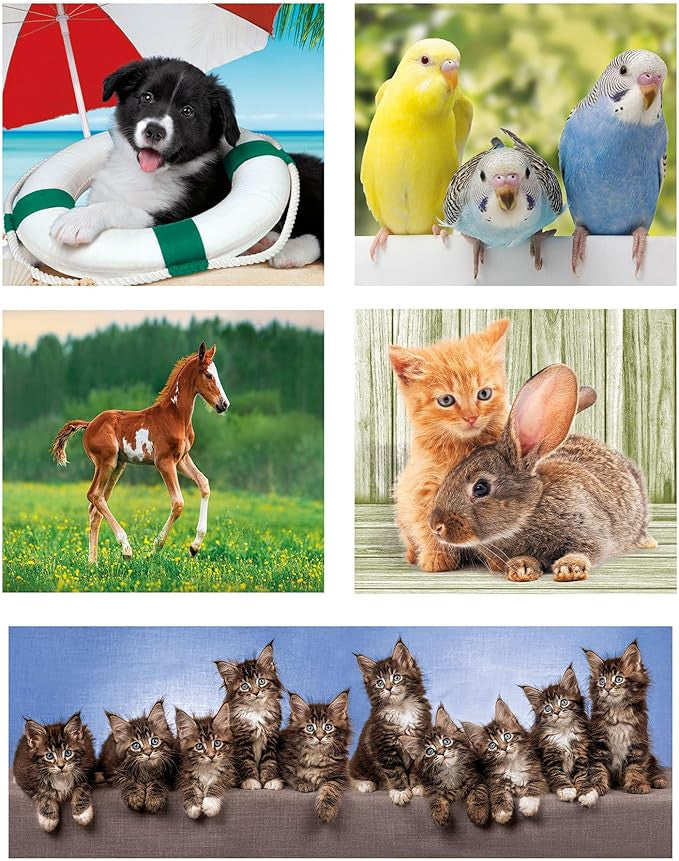 Clementoni 10 in 1 Puzzle  Animal Friends
