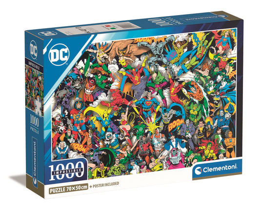 Clementoni Impossible Puzzle DC Comics 1,000 Pieces