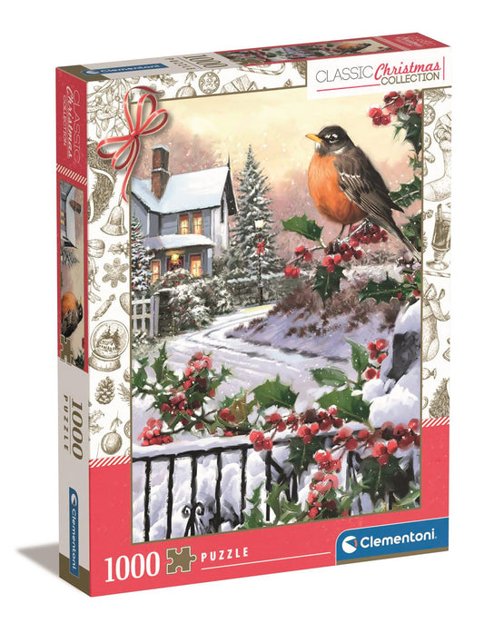 Clementoni Impossible Puzzle Robin and Holly Bushes 1,000 Pieces