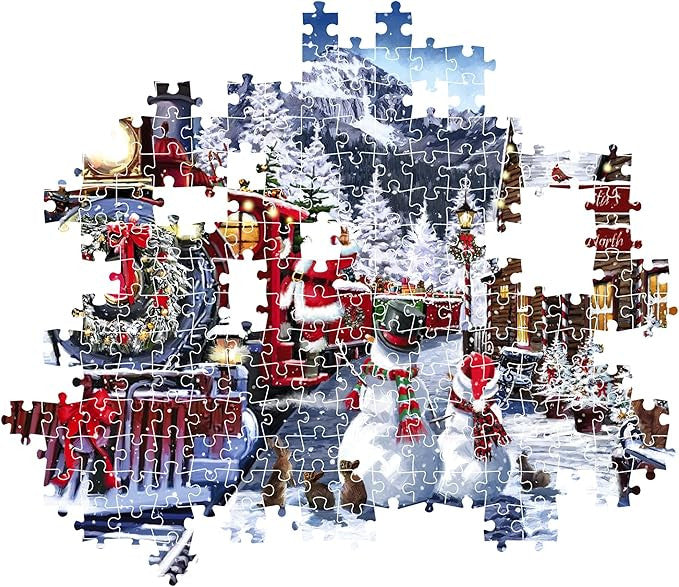 Clementoni Impossible Puzzle Train Station With Santa 500 Pieces