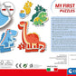 Clementoni My First Puzzles Dinosaurs 4 Shaped Puzzles
