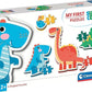 Clementoni My First Puzzles Dinosaurs 4 Shaped Puzzles