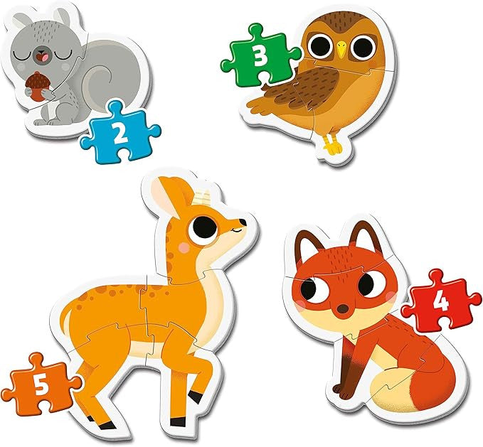 Clementoni My First Puzzles Forest Animals 4 Shaped Puzzles