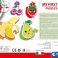 Clementoni My First Puzzles Fruits 4 Shaped Puzzles