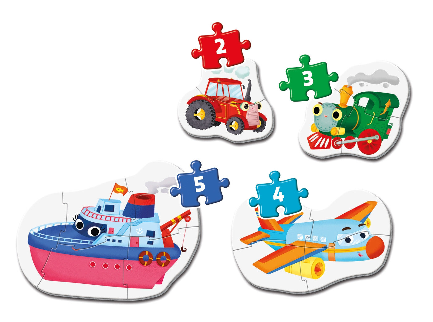 Clementoni My First Puzzles Means of Transport 4 Shaped Puzzles