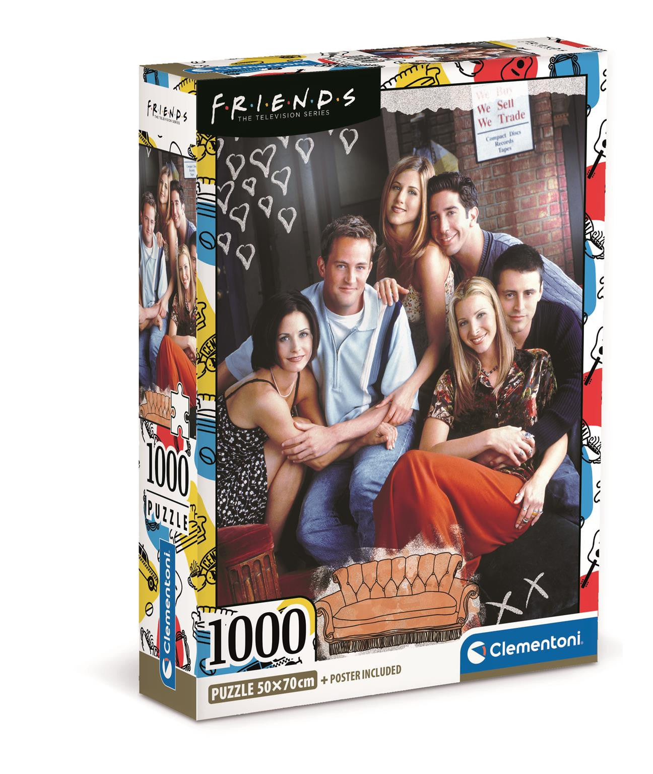 Clementoni Puzzle Friends Poster Included 1,000 Pieces
