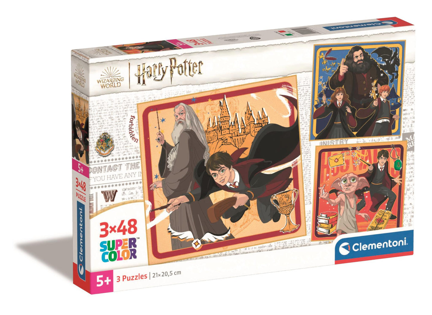 Clementoni Puzzle Square Harry Potter 3x48 Piece Puzzles