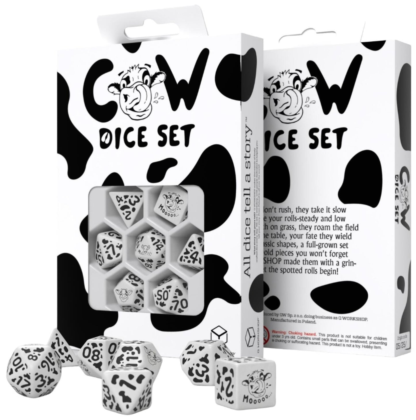Cow Dice Set MOOzilla