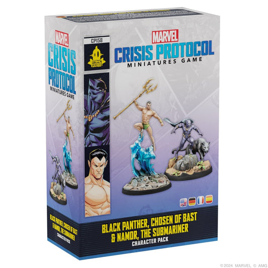 Marvel Crisis Protocol Miniatures Game Black Panther, Chosen of Bast & Namor