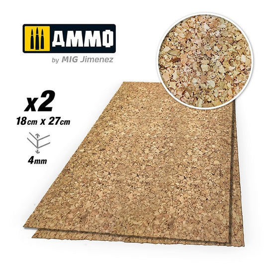 Ammo by MIG - Create Cork - Thick Grain (4Mm) – 2 Pcs.