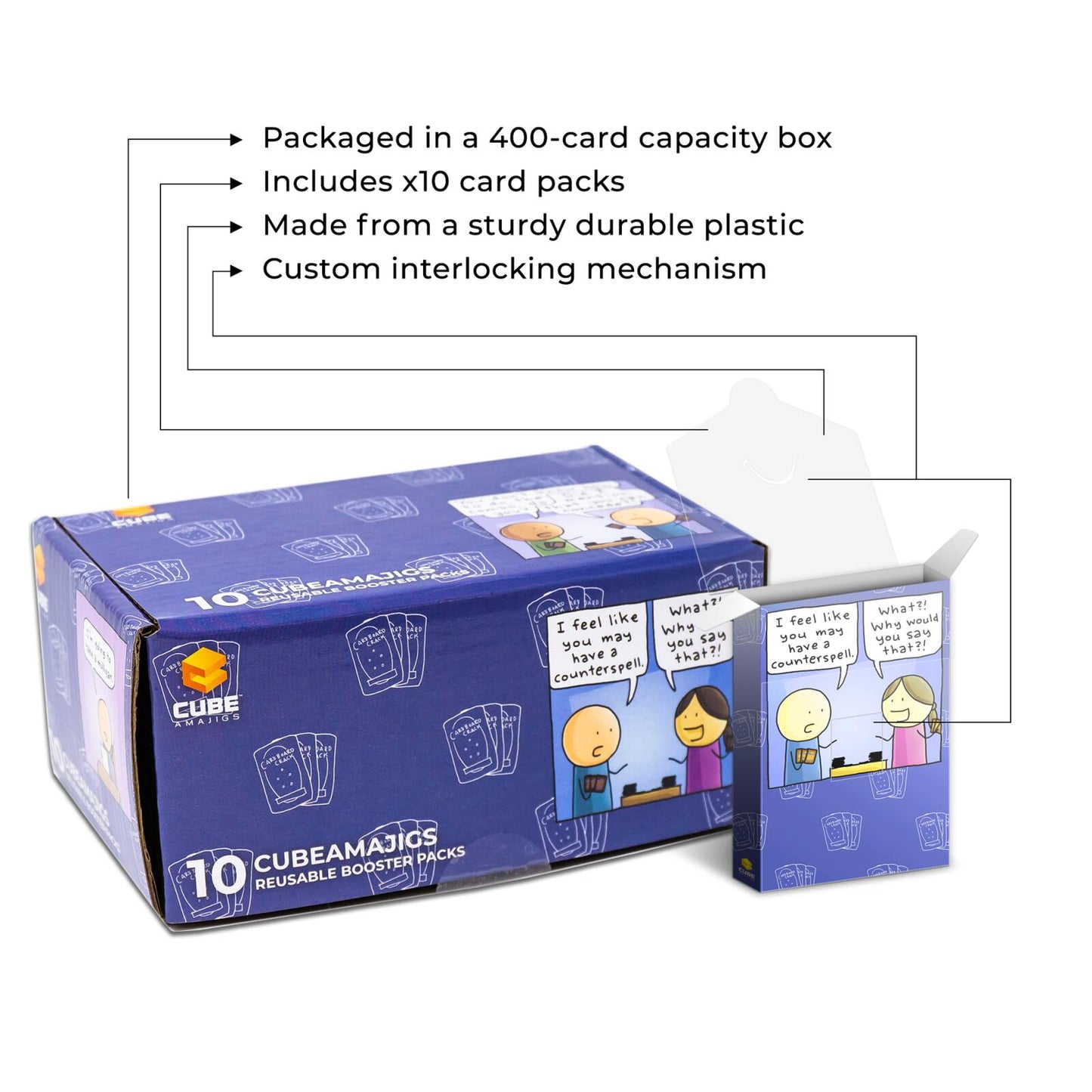 Cubeamajigs 10-Pack - Cardboard Crack Set 1