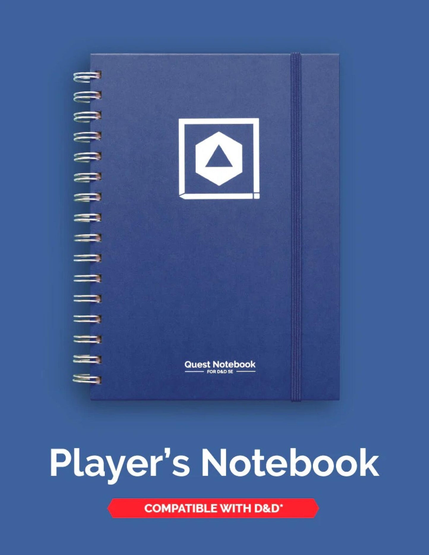 D&D Character Quest Notebook - Heroic Blue