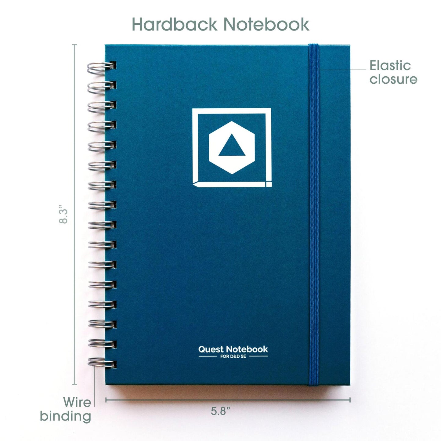 D&D Character Quest Notebook - Heroic Blue