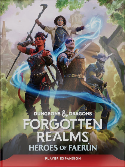 D&D Dungeons & Dragons Forgotten Realms Heroes of Faerun Player Expansion Hardcover