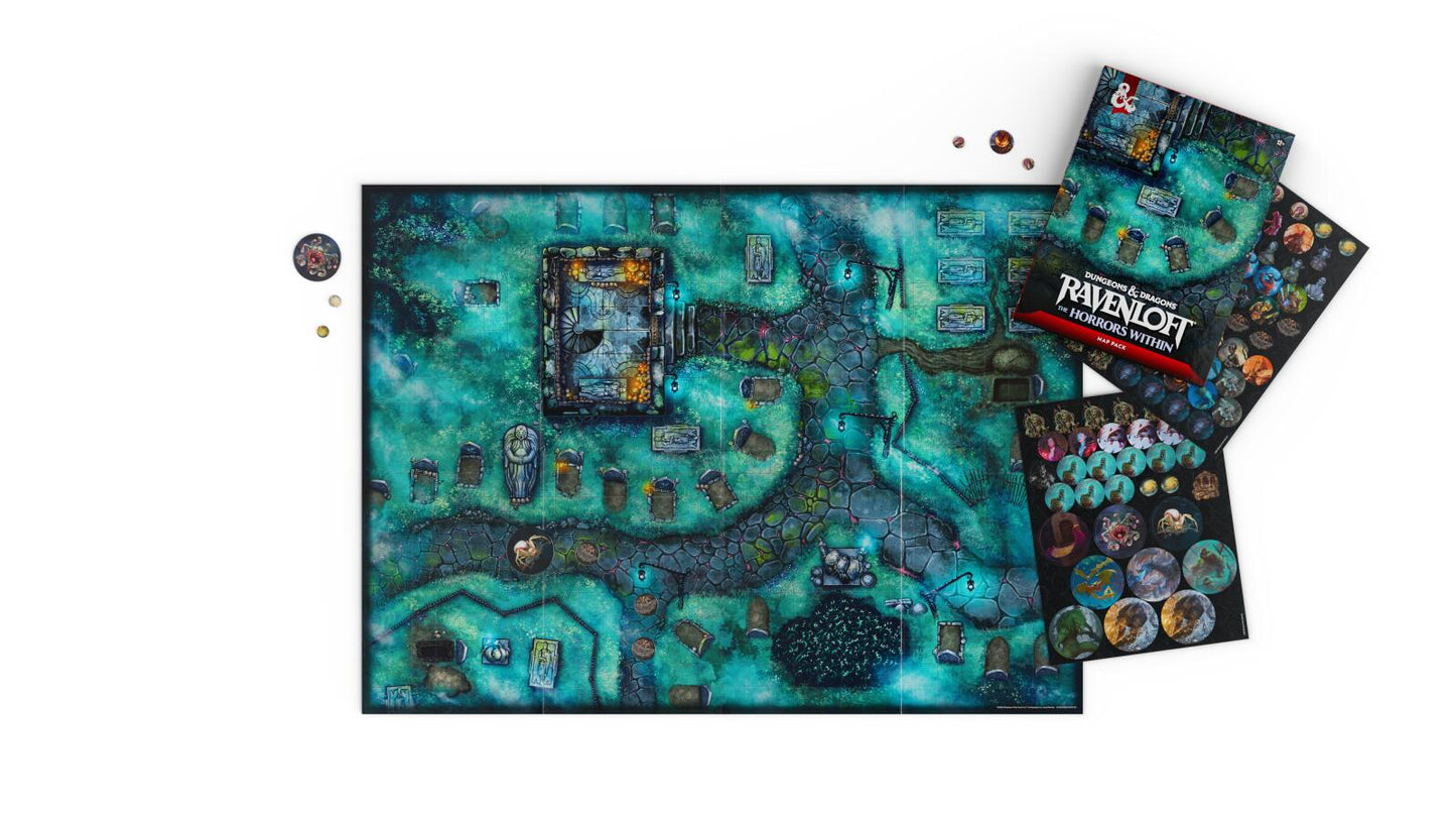D&D Dungeons & Dragons Ravenloft the Horrors Within Map Pack