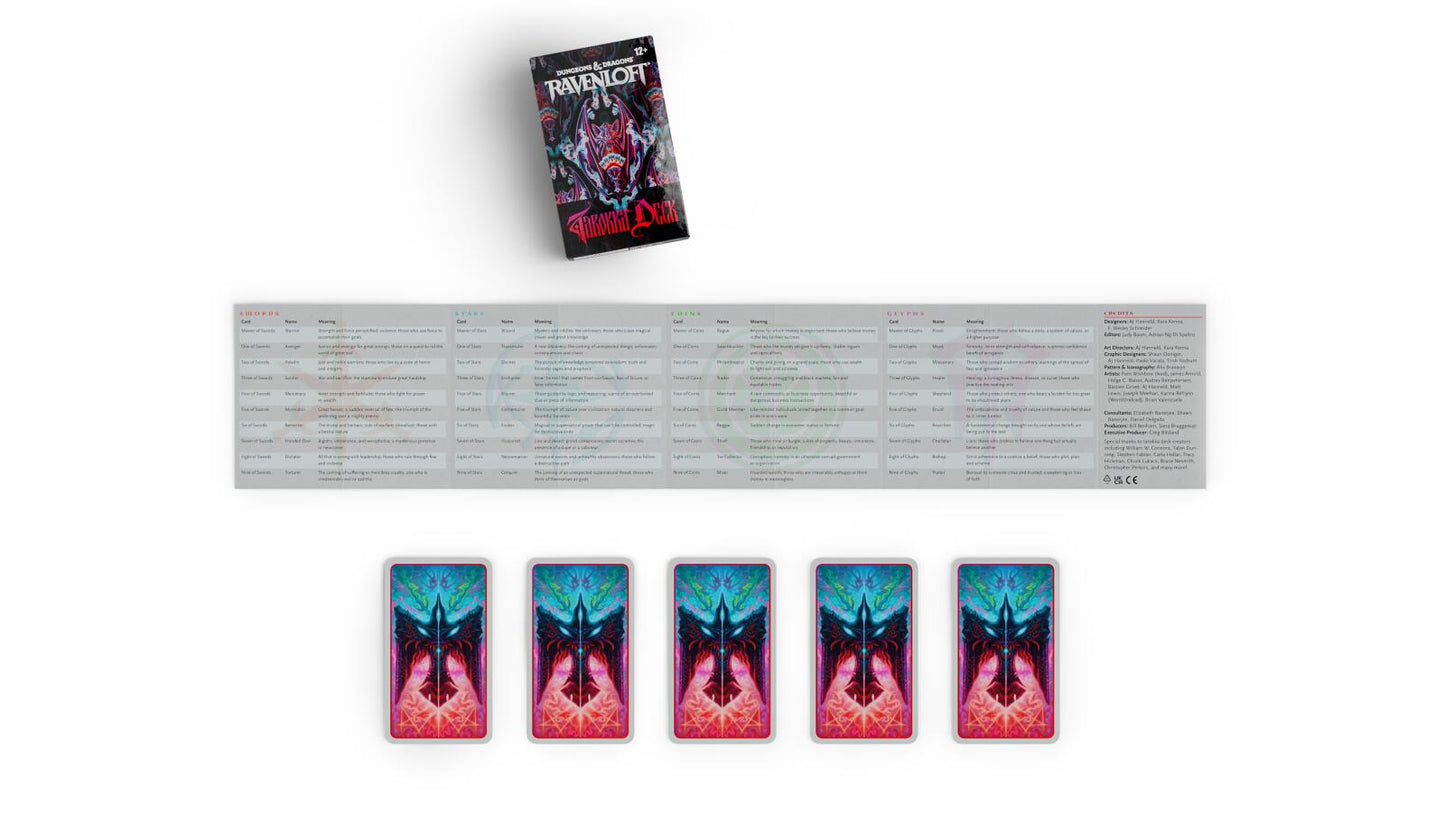 D&D Dungeons & Dragons Ravenloft the Horrors Within Tarokka Deck
