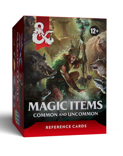 D&D Dungeons & Dragons Reference Cards Magic Items Common and Uncommon
