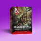 D&D Dungeons & Dragons Reference Cards Magic Items Common and Uncommon