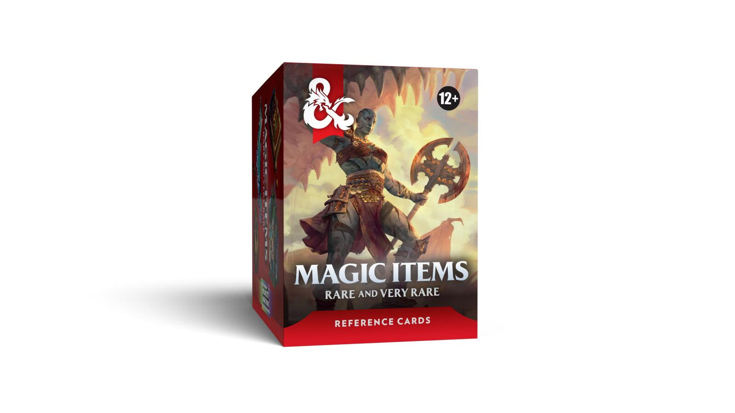 D&D Dungeons & Dragons Reference Cards Magic Items Rare and Very Rare