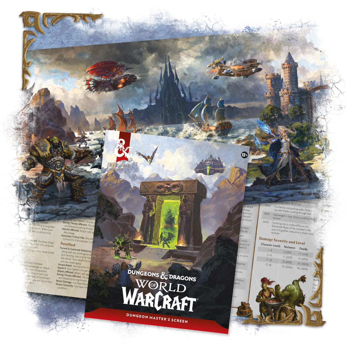 D&D Dungeons & Dragons World of Warcraft Dungeons Masters Screen