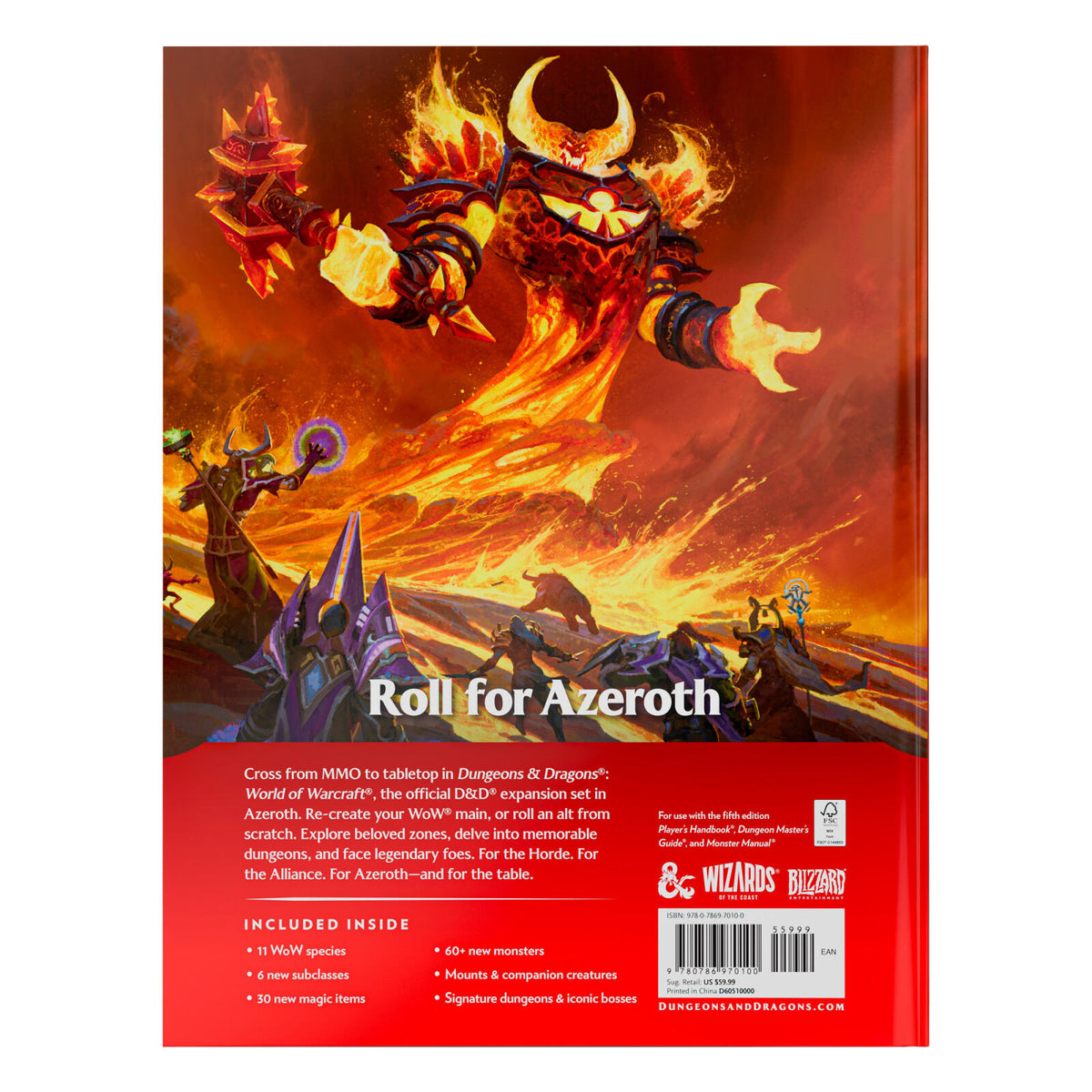 D&D Dungeons & Dragons World of Warcraft Hardcover