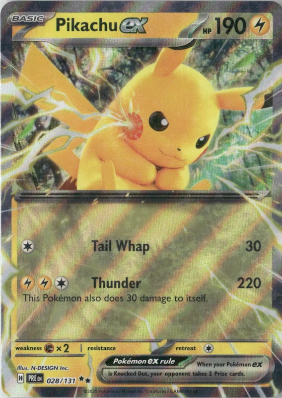 Pikachu ex - 028/131 - SV: Prismatic Evolutions