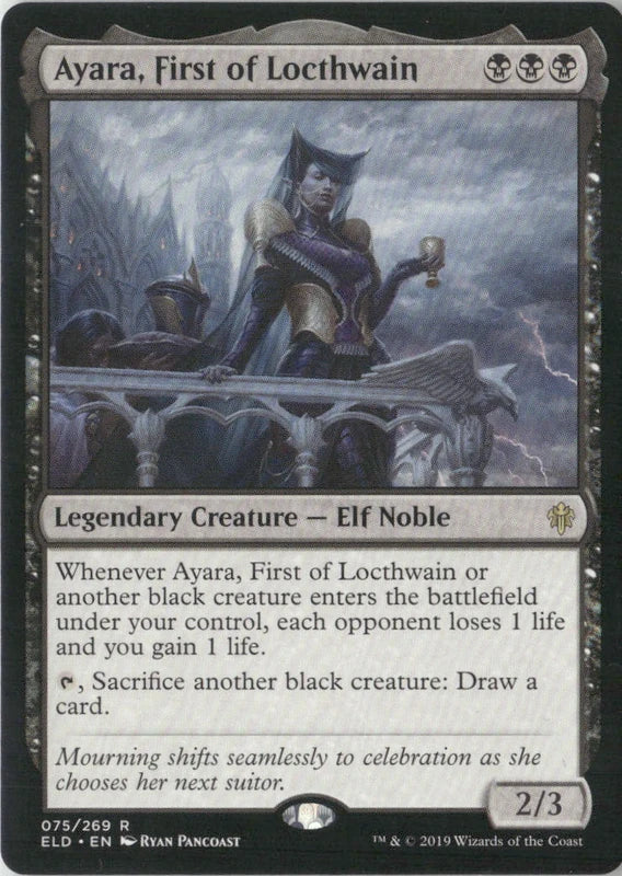 Scan Image | Ayara, First of Locthwain - Throne of Eldraine | [53B42B95]
