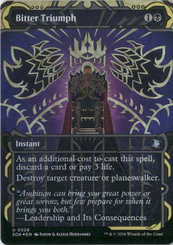 Scan Image | Bitter Triumph - Secrets of Strixhaven: Mystical Archive | [6681F02B]